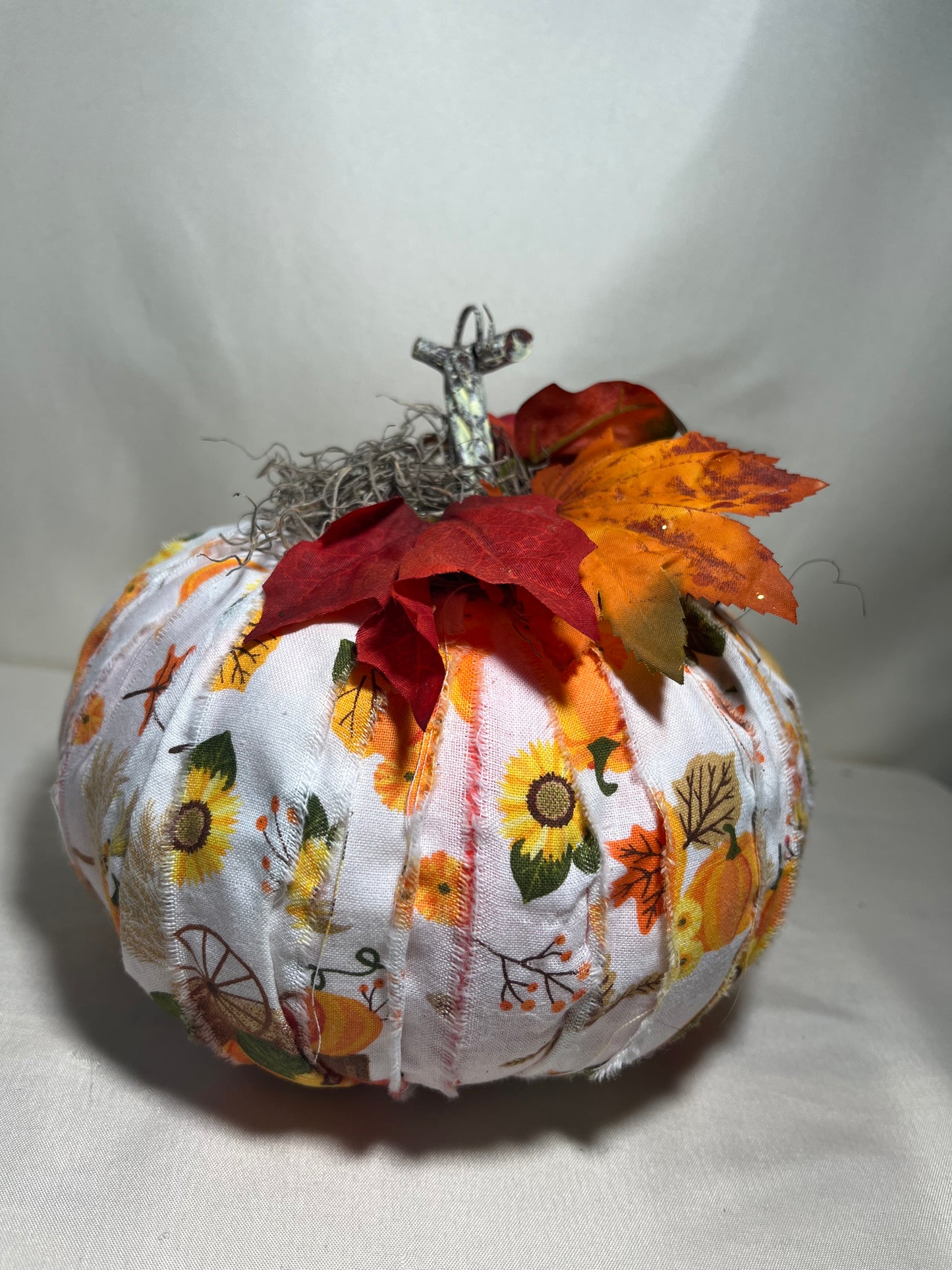 Scrap Fabric Pumpkin