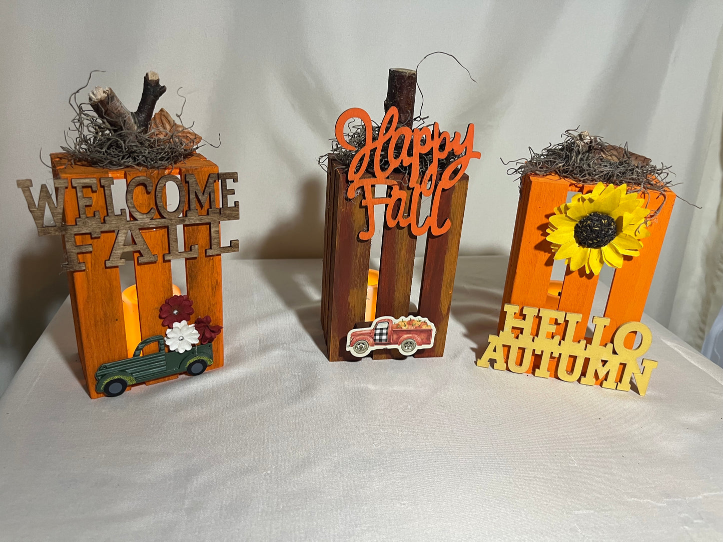 Hello Autumn Sunflower mini crate
