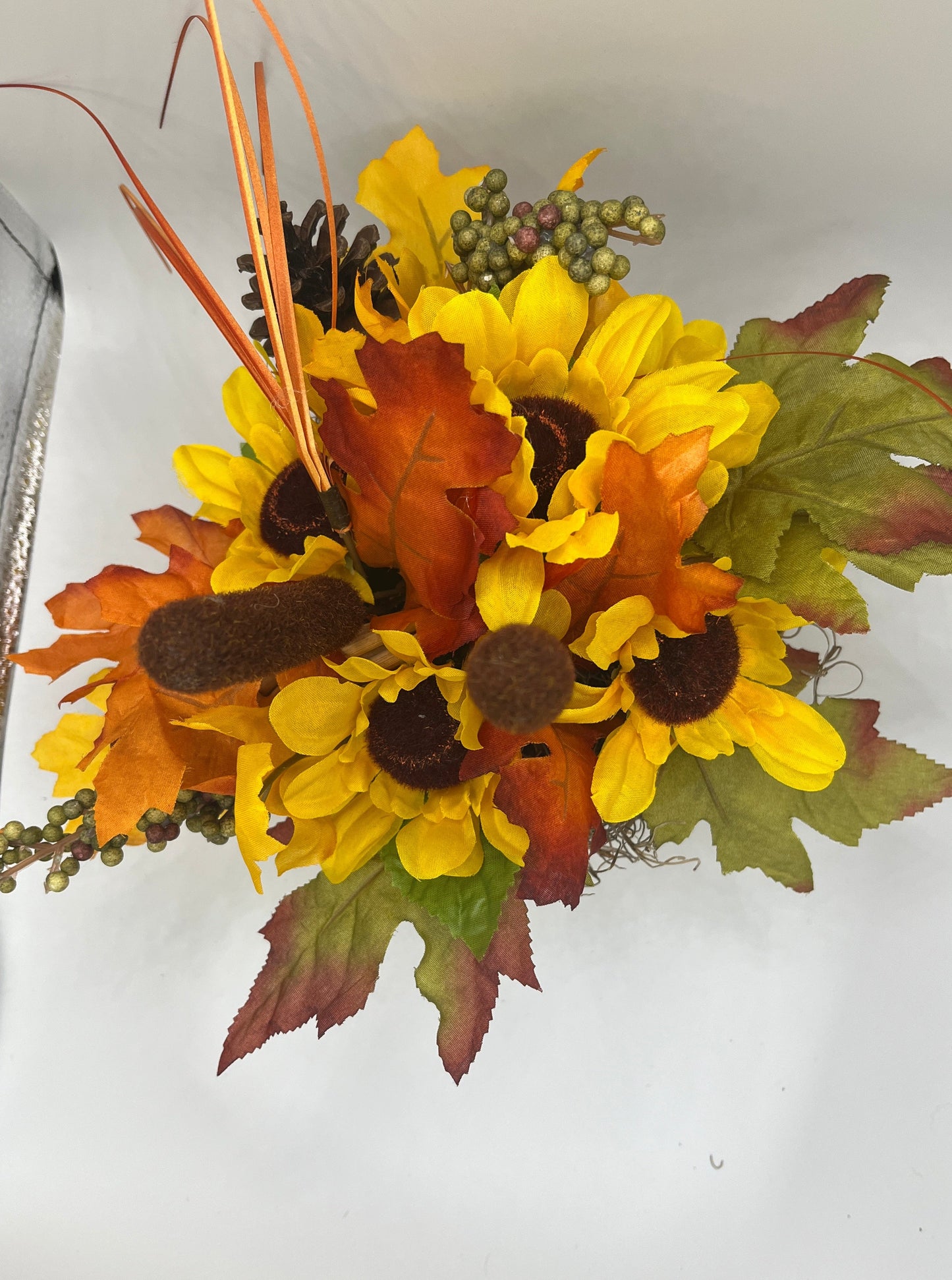 Small Fall Floral Basket