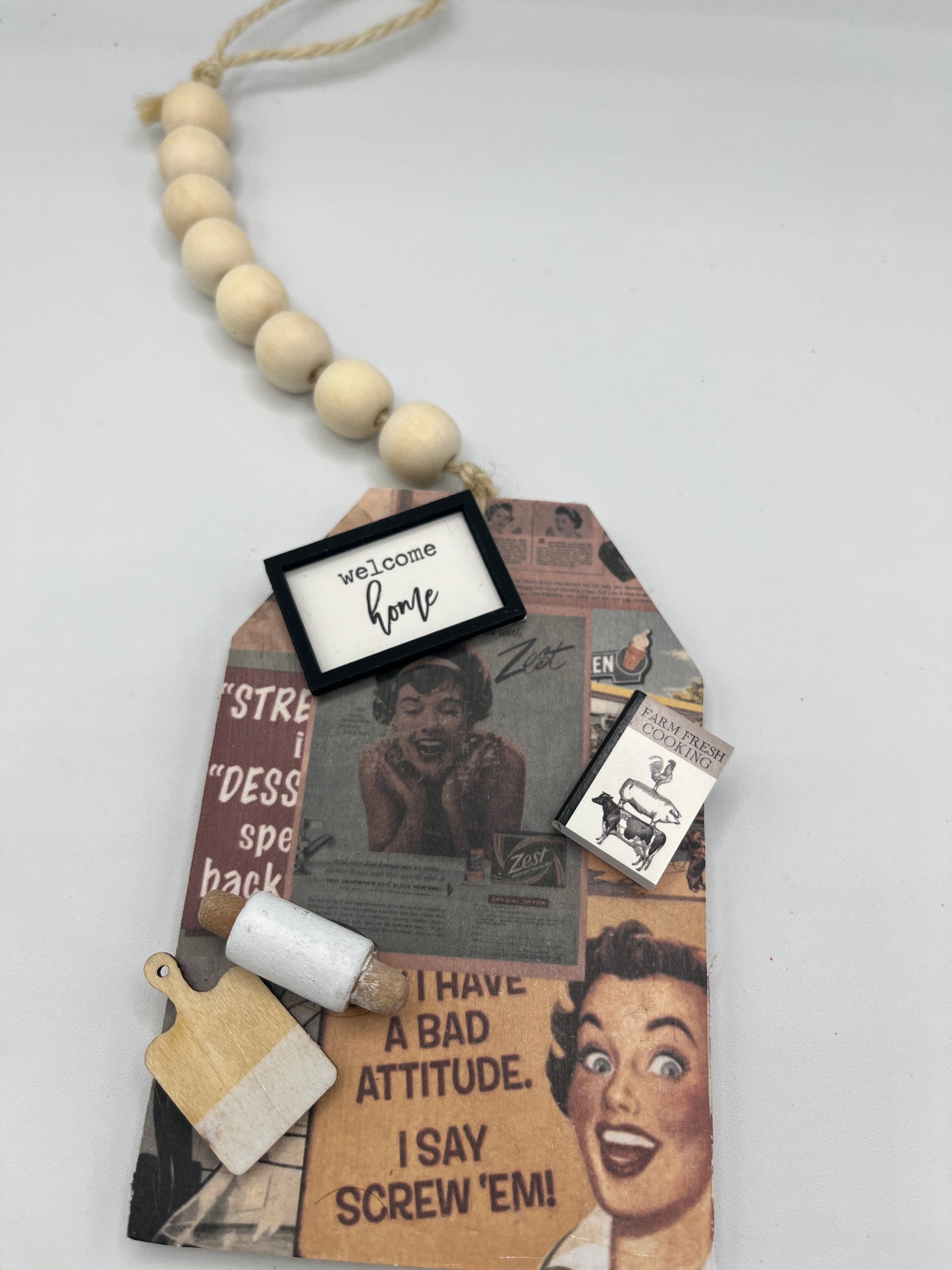 Bad Attitude hang tag