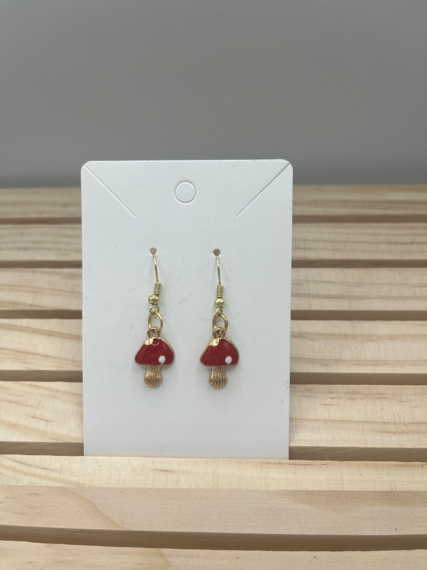 Mini mushroom earrings