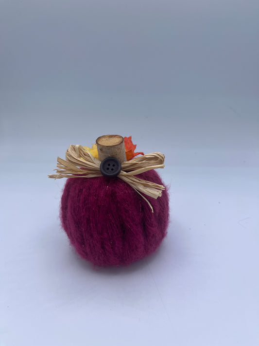 Burgundy mini pumpkin