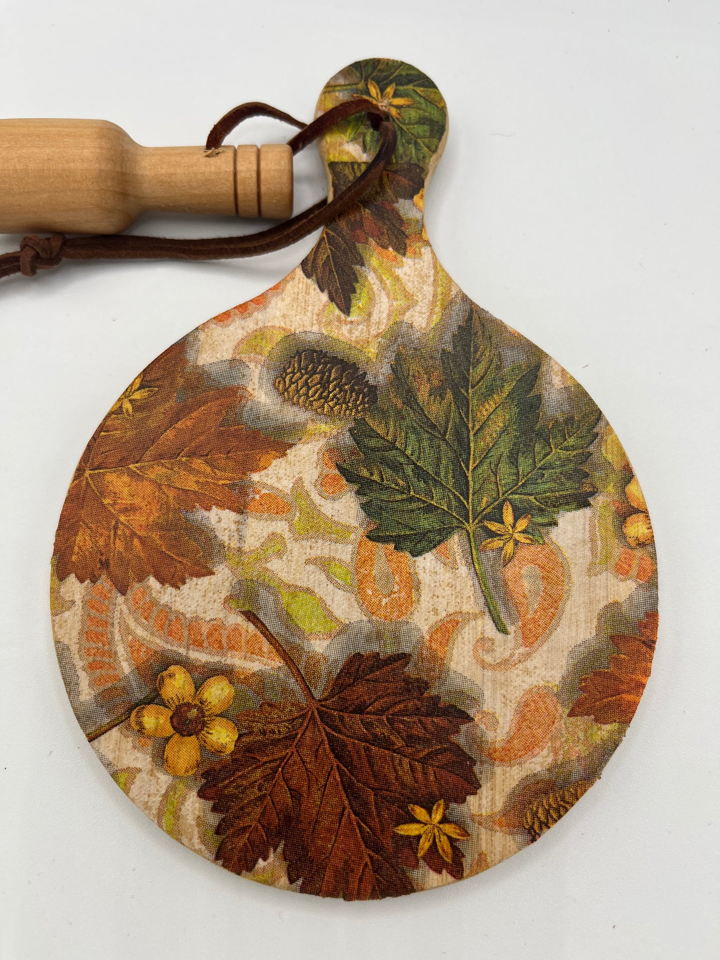 Fall Leaves Round Cutting Board