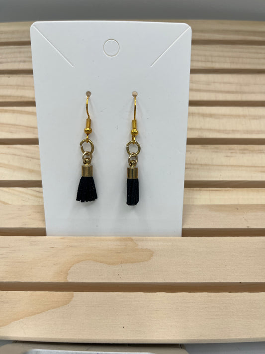 Mini Black Tassel earrings