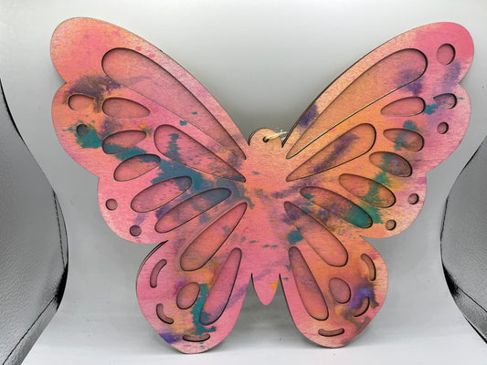 Pink and Teal Butterfly