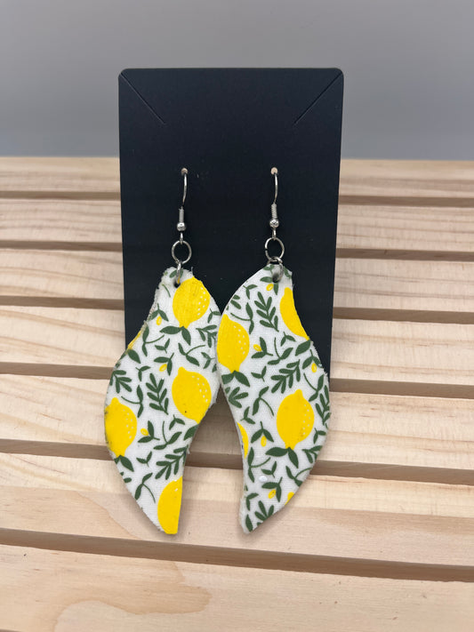 Lemon waves earrings