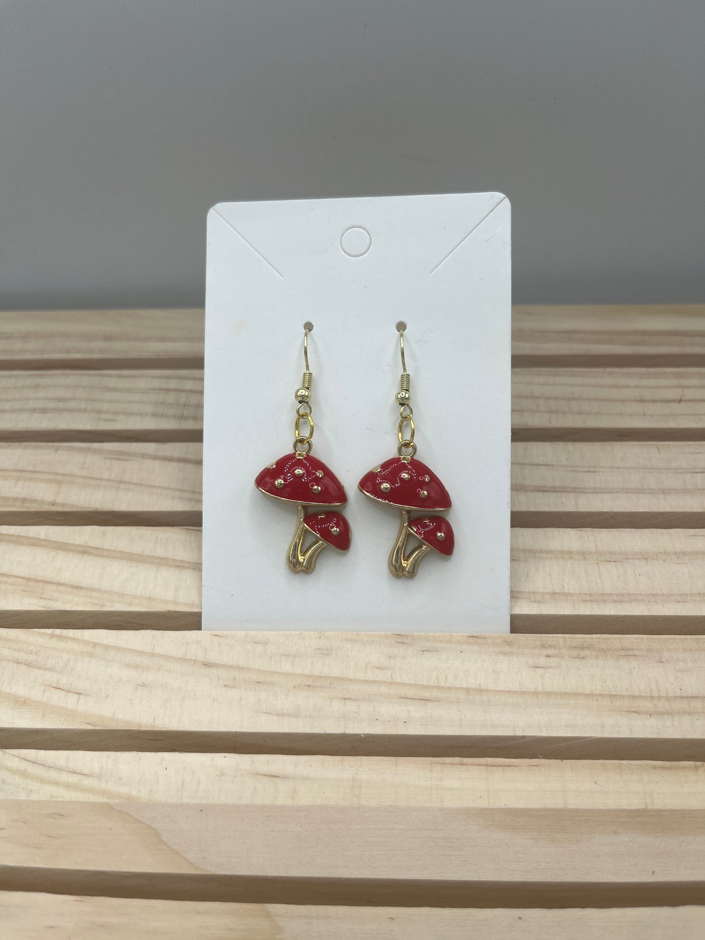 Double mushroom earrings