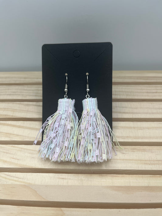 Pastel tassel earrings